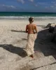 Robes décontractées Boho Inspired Beach Dress Femmes Sexy Sexy Sumy Summer Elastic Wistr Maxi Girl Party