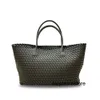 Women Handbag Cabat Bottegvents 7A Woven 2024 Spring/Summer Cross Border New Cowhide Capacity extra ascella