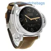 Mens armatorları marina izler Panerai kol saatleri ütomatik hareket saatleri panerai armatür denklemi pam 00601 siyah arapça kadran 47mm çelik wa d717