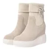 Scarpe eleganti sneaker di moda donne donne cunei in pelle genuina pompe tacchi alti tacchi