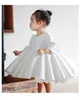 Sukienki chrzestne sukienki Tutu 1 urodziny przyjęcie weselne Księżniczka Dziewczyna Baby Christmas Baptist Childrens Q240507