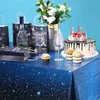 Engångsgräs stjärna himmel tema bordduk yttre rymdstjärna lycklig födelsedagsfest dekoration barn och galax täcker q240507