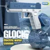 Sand Play Water Fun Gun Toys Glock Electric Full Automatic Shooting Pistol Summer Outdoors For Kids Gift 230704 Q240408