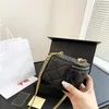 23p mirror Love 18/12CM Case Cosmetic Bag Metal Quilted mini With Crossbody Bag Classic Handbags Makeup Bag Women Chain Ball lipstick B Nuoc