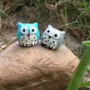 5Colors Künstliche Vögel Owl Garden Decor Fairy Garden Miniaturen Mini Gnome Moos Terrariums Harz Crafts Figuren LL