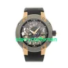 RM Luxury Watches Watch Mechanical Mills RM033 Extra Plat Auto Titanium Montre Hommes RM033 Amti Sea Stnq