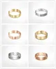 Love Screw Band Rings Classic Luxury Designer Titanium Steel Jewelry Men and Women Couples Rings Wedding Holiday Gifts2774320