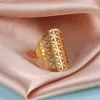 Anneaux de mariage Fleur de la vie Sacrée Géométrie Bague en acier inoxydable Gold Couleur Rings Ajustement pour femmes Bijoux amulettes Mothers Fay Gift