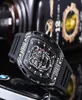 Роскошные Quartz Watches Корпус из нержавеющей стали 6 -контактные секунды резиновые наручные часы мужские часы9388212