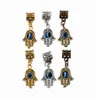 150pcs Hamsa Hand Blue Eye Perle Kabbalah Good Luck Pendants pour les bijoux Bracelet Collier DIY ACCESSOIRES 128X298MM421046871