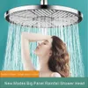 バスルームシャワーヘッド3モード調整可能シャワーヘッド高圧水節約シャワーミキサーセルフクリーニングワンキーカットシフトバスルームアクセサリー