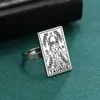 Bröllopsringar Skyrim Womens Ring Zodiac 12 Konstellation Rostfritt stål smycken Vintage Oxe Leo Vågen Men Finger Rings 2024 Trend Gift