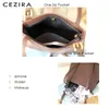 Bag Cezira Elegant Solid Color Pu Vegan Leather Tote for Women Design Pendging Handväskor Kvinnliga dagliga tvärkroppar