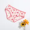 Culotte de femmes coton coton mignon sous-vêtements à la mode imprimé plaid basse taille sexy élastique confortable respirant la lingerie de fille d'été