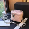 Box Designer Mini Cosmetic Case Trunk Crush Bags met vrouwen Gold Schouder Metal Matelasse Crossbody Chain ijdelheid Tales Classic Outdoor B aeqx
