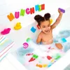 Bath Toys 36pcs Animal Letter Toys for Kids Educational Eva Foam Alphanumeric Puzzle Water Sucs Taps Fun Bathtime Play D240507