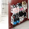 Простая дверная задняя стойка для обуви магнитная всасывание без запуска хранения тапочка настенная настенная настенная крышка