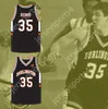 Custom Nay Mens Youth/Kids Tony Romo 35 Burlington High School Black Basketball Jersey z łatką zszywaną S-6xl