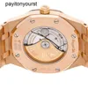 Designer Audemar Pigue Watch Royal Oak Apf Factory Auto Rose Gold Men Bracelet 15400or.oo.1220or.02
