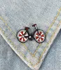 Red Bike Emaille Pin Cartoon Fahrrad Badge Brosche Revers Pin Denim Jeans Taschen Hemd Kragen coole Schmuck Geschenk für Kinder Freunde9059383