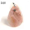Pendant Necklaces High Quality Natural Cherry Blossoms Agate Stone Beads Pendants Wholesale Necklace For Women's Men's Jewelry BE958