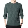 Camiscedores masculinos outono inverno lazer japonês sweater quente pullovers sólidos jumpers grossos malhas de malhas redonda de pescoço de roupas casuais a75