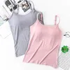 Frauen Tanks Top weibliche Frauen Frauen Sommer Mädchen sexy Gurt Baumwoll-Ärmel und Dünne Weste All-Match-Lingerie T-Shirt