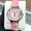 CARTRE Luxury Top Designer Automatic Watches 33 mm Rose Blue Balloon Mechanical Womens Watch WSBB0002 avec boîte d'origine