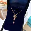 Luxury Tiifeniy Designer Pendant Colliers NOUVEAU COLLE CLÉ DE TEAVE FEMEL