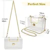 Umhängetaschen Handtasche hochwertige PVC transparente Frauen Tasche klar wasserdichtes Crossbody -Geldbörse -Gelee #LR3