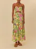 Jupes Femmes vintage jupe midi à imprimé floral printemps été 2024 dames hautes taille colorée élégante longue Jupe