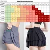 SKIRTS Cloud Hide XXL Saias de tênis de treino para mulheres Sexy dancing Pocket Skorts Plus Size shorts de ginástica alta da cintura Y240508