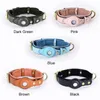 Leather AntiLost Dog Collar with Airtag Holder for The Apple Heavy Duty Anti Lost Positioning Accessories 240508