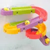 Badespielzeug Baby Bad Spielzeug DIY Slide Tracks Pipeline gelbe Enten Badezimmer Badewanne Spiel Regenbogen Duschwasser Bildungsspielzeug für Kinder D240507