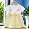 Robes de fille Été Nouvelle petite fille robe de fille plage de toddle vêtements fleur top suspendu princesse robe mariage fête mignon enfants a1180l2405