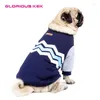 Hundebekleidung herrliche Kek Hoodies für kleine mittelgroße Hunde Haustier Kleidung Herbst/Winter Fashion Wave Design Mantel Sweatshirt S-5xl