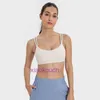 Designer Tops Sexy Lul Women Yoga Underwear NOUVEAU FIL STRIFRED FIXE FIXE COSTER CUSHION SPORTS BRA ELASTIQUE NUDE BEATHE Back Fitness