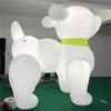 8mh (26 pieds) avec souffle blanc gonflable ballon chien gonflables ballon art animal pour la décoration publicitaire musicale