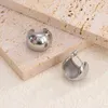 Boucles d'oreilles en peluche Crescent Half Cercle pour femmes Mentières d'oreille Femmes Femmes en acier inoxydable Bijoux de mariage Gift 2024