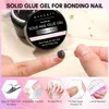 Nail Gel Makartt Glue solide pour les pointes souples Appuyez sur les clous en acrylique Patch clair Modélisation Easy Stick Q240507