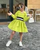 Mädchenkleider Chic Kids Girls Kleid Casual Langarmed Kleid perfekt für Kinderkleidung im Frühjahr/Herbst 2 bis 9L240508