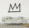 Decalque de parede de coroa de Basquiat decalque decoração de casa adesiva de parede de parede decoração de presente de presente para salas de estar b477 2012012700462