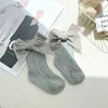 Kinder Socken Herbst Baby Säuglingssocken Dicke gestrickte Mädchen Knöchelsocken große Bögen warmes Baumwollkinder Socken Kleinkinder Stiefel Socken 0-5 Jahre