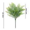 Decorative Flowers 7 Artificial Lifelike Large Silk Fern Green Home Decoration Suitable For Office Bedroom Hanging Orchid Bunch