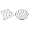 Grilles Camping Grill Grill Mesh Pads Square Round Grilling Net Fire Cooking Outdoor Picnic BBQ Camping Pot Rack de bois de chauffage