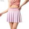 Skirts Womens Fitness Skort Summer Anti-glare Sports Shorts Outdoor Quick Dry Running Breathable Gym Training Skirt Y240508