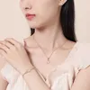 999 sterling silver necklace with Korean diamond inlay new four leaf clover niche necklace for female internet celebrities layered and worn in winter new product