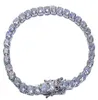 Platinum plaqué 925 Sterling Sier créé Bracelet de tennis en diamant de pierre précieuse Moisanite pour femmes Bijoux Fine Bijoux entier8488935