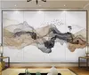 Wall Paper Custom Po Wallpaper Mural Zen Mood Abstract Ink Landschap Wand Decoratief schilderij Papel de Parede5014032