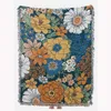 Couvertures Boho Floral Coverts for Lits Canapa Summer Bed Throw Cover Aesthetic Soft Cotton Bedpread Blander Salon Decoration Deken